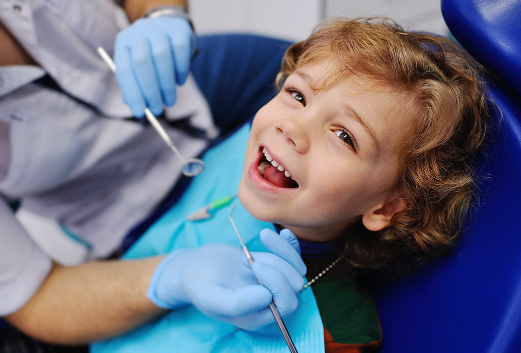 kid with pediatric dentist in castle rock